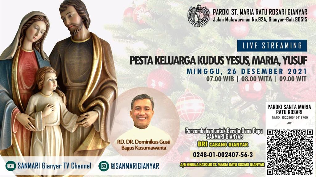 Pesta Keluarga Kudus Yesus, Maria, Yusuf