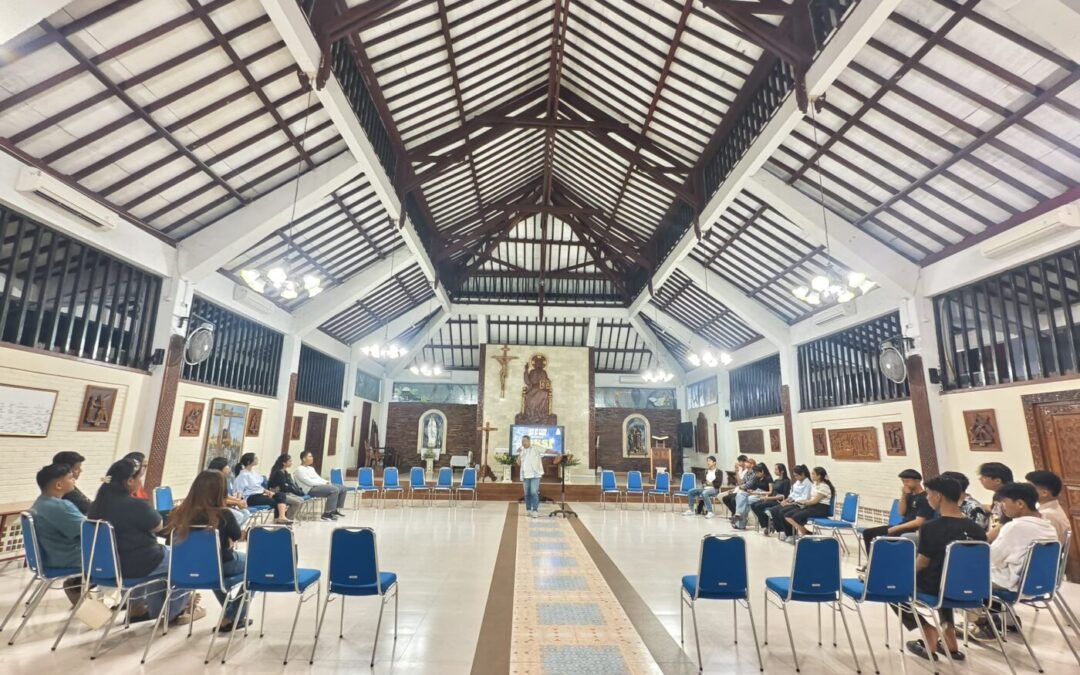 Katakese dengan tema kegiatan SAKSI (Sharing Katolik Satu Iman)