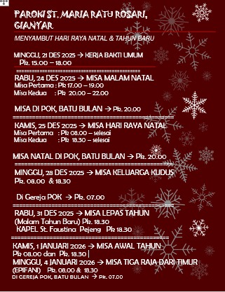 Menyambut Hari Raya Natal & Tahun Baru