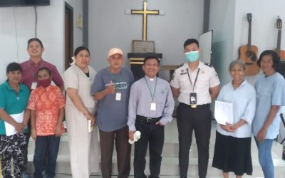 Pelayanan Rohani Misa di LP Narkotika Bangli