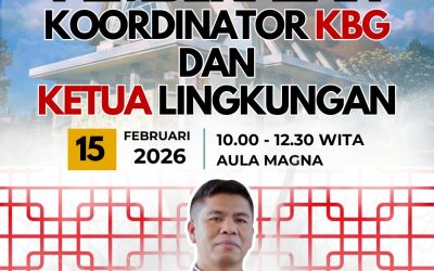 Pembekalan APP dan KBG di Paroki Sanmari Gianyar oleh Romo Yulius Kehi