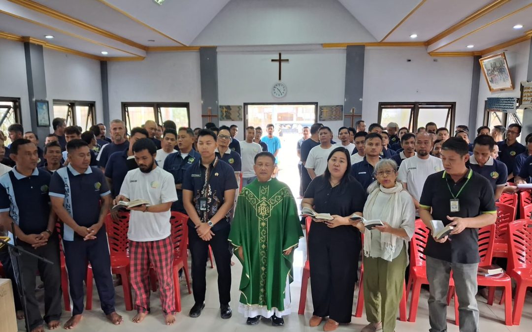 Misa Di LP Narkotika Bangli bersama Legio Maria dan Ibu Irene
